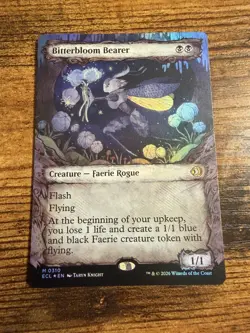 MTG Lorwyn Eclipsed Mythic Showcase FOIL Bitterbloom Bearer - Image 1