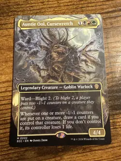 MTG Lorwyn Eclipsed Mythic Borderless Auntie Ool, Cursewretch - Image 1