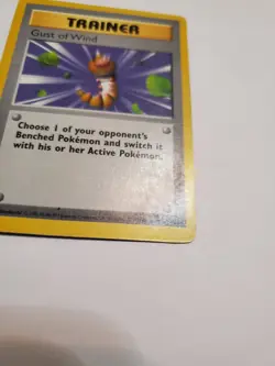 Gust of Wind SHADOWLESS Base Set Pokemon Card 93/102 WotC 1999 Vintage TCG DMG - Image 3