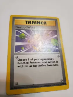 Gust of Wind SHADOWLESS Base Set Pokemon Card 93/102 WotC 1999 Vintage TCG DMG - Image 5