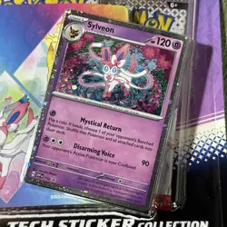 Pokemon Scarlet & Violet: Prismatic Evolutions Tech Sticker Collection Sylveon - Image 2