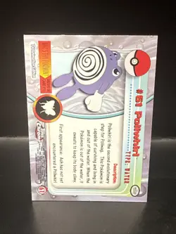 Pokemon Topps Chrome 2000 Pokemon Series 1 #61 Poliwhirl NM - Image 3