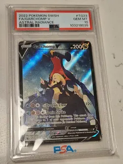 2022 Pokemon Sword & Shield Astral Radiance #TG23 Garchomp V PSA 10 - Image 1