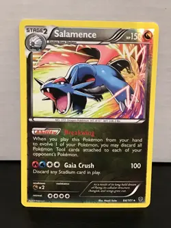Salamence 64/101 Pokemon Plasma Blast Reverse Holo Rare - Image 1