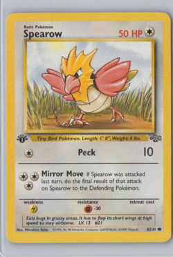 1999 Pokemon Jungle Set 1st Edition Sparrow 62/64 Common - Image 1