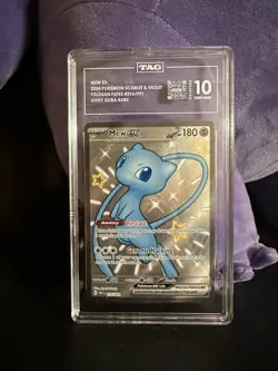 Mew EX 216/091 Paldean Fates Holo Tag Gem Mint 10 2024 Pokemon Scarlet & Violet - Image 1