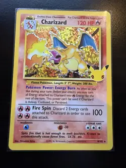 Pokemon TCG Charizard Celebrations Classic Collection Holo 4/102 - Image 1