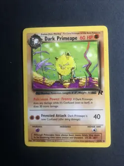 Pokemon TCG Dark Primeape Team Rocket 43 Regular Unlimited Uncommon - Image 1