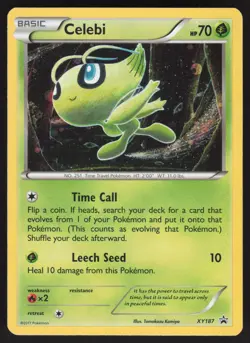 Celebi XY187 Promo Pokemon TCG XY Promos MP - Image 1
