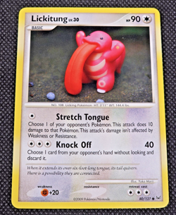 Pokemon TCG 2009 Lickitung 80/127 Platinum Yuka Morii LP -- L23 - Image 1
