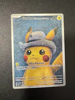 2023 Pokemon Van Gogh Pikachu with Grey Felt Hat SVP EN #085 Promo - Image 1