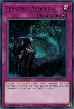 Yugioh! MP Personal Spoofing - CIBR-EN072 - Rare - 1st Edition Moderately Played - Image 1