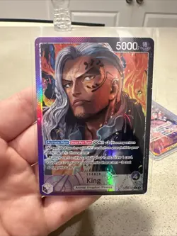 King - OP08-057 (Alt Art Leader) Two Legends One Piece TCG English Foil - Image 1