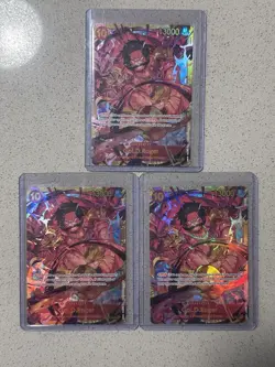 One Piece TCG Gol D Roger SEC OP09-118 x3 English Set - Image 1