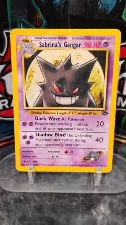 SABRINA'S GENGAR Gym Challenge POKEMON 2000 Trading Card 29/132 TCG HP - Image 1