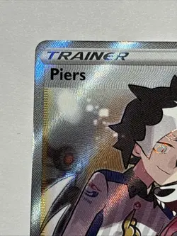 Pokemon TCG Piers Full Art Trainer Ultra Rare Holo Card 069/072 Shining Fates - Image 2