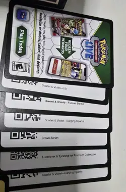 Pokemon TCG QR Code- Unused Cards Lot - Multiple Sets - Image 5