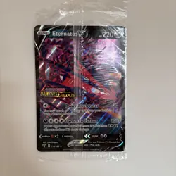 Pokemon TCG Eternatus V 116/189 Darkness Ablaze Stamped Jumbo Promo Card - NM - Image 1