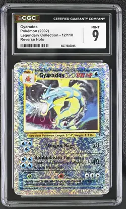 CGC 9 MINT Gyarados 2002 Legendary (Collection) 12/110 Reverse Holo Pokemon Card - Image 1