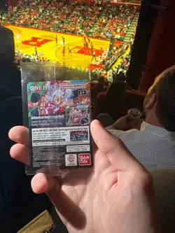 One Piece Monkey D. Luffy US Voyage College Basketball Card Rutgers - Image 2