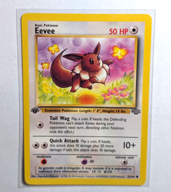 Pokemon TCG Eevee Jungle Card 51/64 Regular Common 1st Edition - Image 1