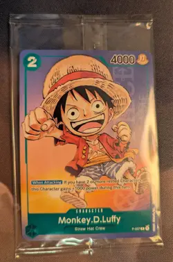 Monkey.D.Luffy (Anime Expo 2023) P-037 One Piece Promotion Cards Non-foil Sealed - Image 1