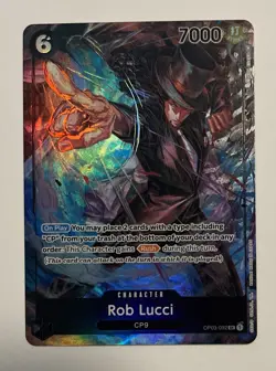 Rob Lucci OP03-092 Pillars of Strength Foil One Piece TCG Card SR - Image 1
