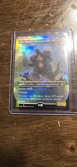 Bio-Quartz SpaceGodzilla Brokkos Apex of Forever Foil Card NM Condition - Image 1