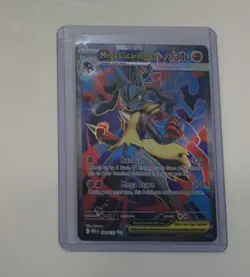 Pokemon Mega Lucario EX Holo Ultra Rare Card 160/132 Me01: Mega Evolution - Image 1