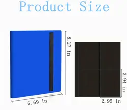 Trading Card Binder,4 Pocket 40 Pages 160 Cards,Collector Album,Card Folder f... - Image 3