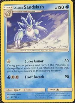 Alolan Sandslash 29/156 Sm-Ultra Prism Regular - Pokemon Card - Image 1