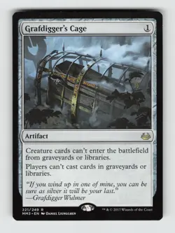 Grafdigger's Cage*Non-Foil* Modern Masters 2017 221 LP - Image 1