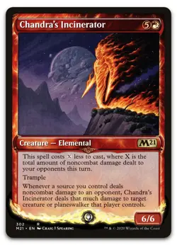 Chandra's Incinerator (Showcase) #302 (NM) Core Set 2021 M21 Magic MTG - Image 1