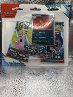 Pokemon Scarlet & Violet Journey Together 3 Pack Blister Lot Of 5 - Image 1