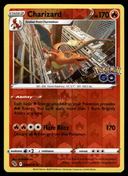 Charizard Reverse Holofoil 010/078 Holo Rare Pokemon GO Pokemon - Image 1