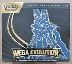 Pokemon Mega Evolution Lucario Elite Trainer Box Factory Sealed Rare ETB - Image 1
