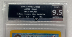 Pokemon Team Rocket 2000 Dark Wartortle 46/82 (English) - Get Graded Mint+ 9.5 - Image 2