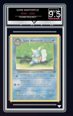 Pokemon Team Rocket 2000 Dark Wartortle 46/82 (English) - Get Graded Mint+ 9.5 - Image 5