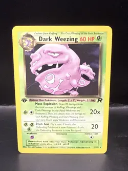 Pokemon TCG Dark Weezing Rocket 31/82 1st Edition Non-Holo Rare - Image 2