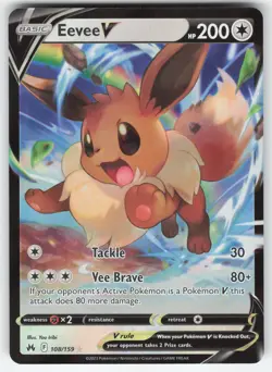 Eevee V 108/159 Pokemon TCG Crown Zenith NM - Image 1
