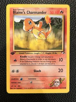 Pokemon TCG Gym Challenge 1st Edition Blaine's Charmander 61/132 Wizards - Image 1