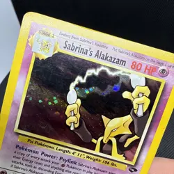 Sabrina's Alakazam - 16/132 - Pokemon Gym Challenge HOLO - LP/MP w/ Swirl - Image 4