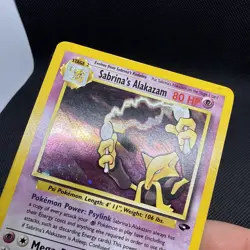 Sabrina's Alakazam - 16/132 - Pokemon Gym Challenge HOLO - LP/MP w/ Swirl - Image 5