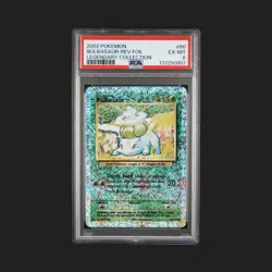 2002 POKEMON LEGENDARY COLLECTION #68 BULBASAUR-REVERSE FOIL PSA 6 - Image 1