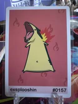 Exsplooshin (Typhlosion) #157 - Gen 2 Pookiemoot Fan Art - Pokemon - Image 1