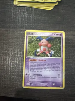 Ditto Mr. Mime Pokemon TCG 2006 (POP Series 3 ) Non Holo Rare # 12/17 - Image 1