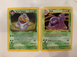 Pokemon TCG Muk 13/62 Fossil Holo & Dark Arbok 2/82 Rocket Holo - Ungraded - Image 1