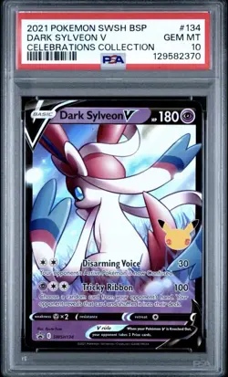 Pokemon TCG 2021 DARK SYLVEON V Celebrations SWSH134 BSP PSA 10 GEM MINT - Image 1