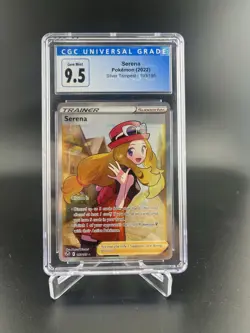 CGC 9.5 2022 Pokemon Sword & Shield Silver Tempest Full Art/Serena #193 - Image 1