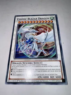 Yugioh 2020 1st Edition Cosmic Blaze Dragon LED6-EN029 - Image 1
